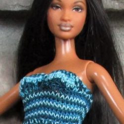 Top: Tube Bra Short - Ocean Wave Multi