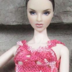 Top: Lacy Camisole Short - Pink Carnations Multi