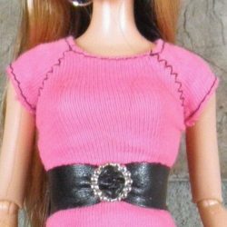 Top: Tunic Belted - Hot Pink