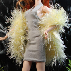 Wrap: Boa Feathery - Pale Yellow