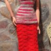 Skirt: Long Pencil - Rich Red - Image 3