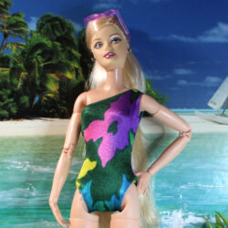 Swimsuit: One-Piece One-Strap - Multi-Color Floral