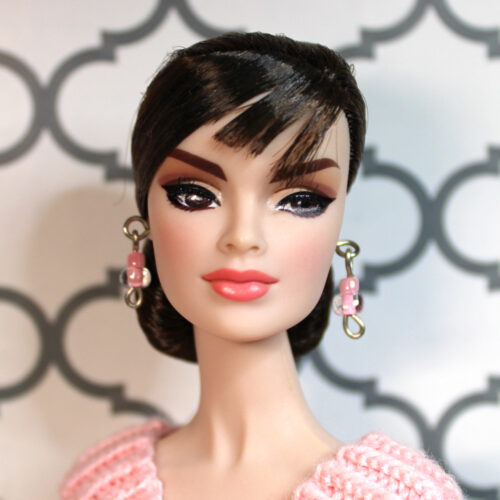 Outfit Combo: Long Skirt & Collar Top - Rose & Pale Peach - Image 6