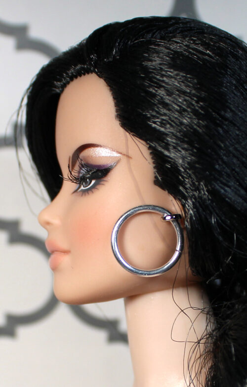 Jewelry: Earrings Metal Post Hoop - Silver
