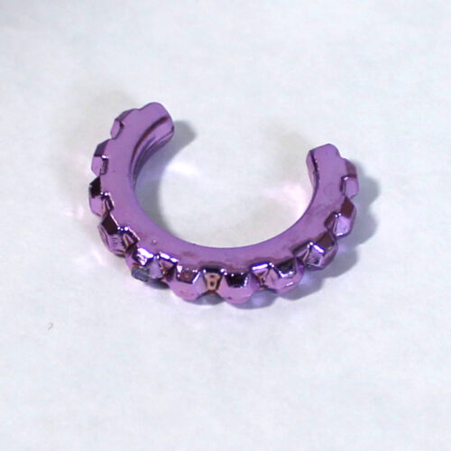Jewelry: Necklace Choker - Metallic Pink - Image 2