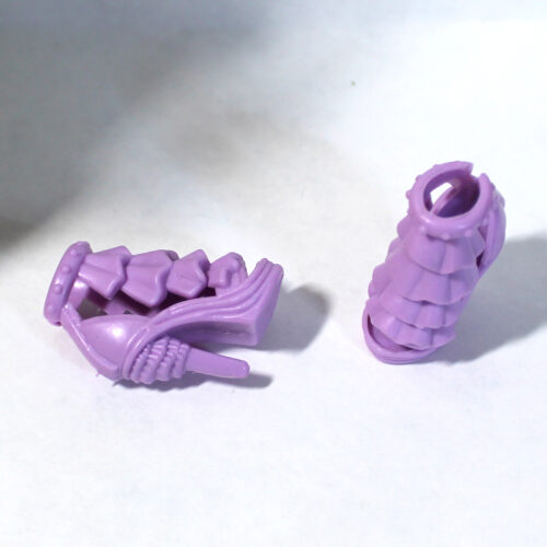 Shoes: Ankle Strap Ruffle Heels - Orchid - Image 5
