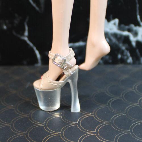 Shoes: Upscale Leatherette Platform Ankle Strap Heels - Tan - Image 4