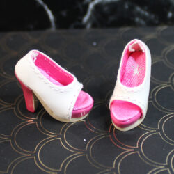 Shoes: Upscale Leatherette Two-Tone Heels (Integrity Natalia Fatale "Ready to Dare" /2012 91258)- White & Pink