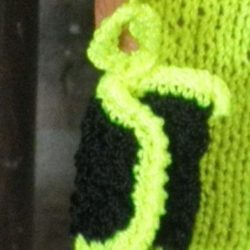 black clutch neon yellow trimtrim trim