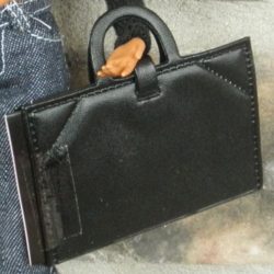Bag: Faux Leather Portfolio - Black