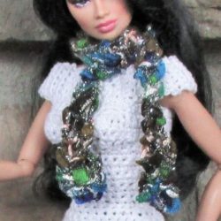 Wrap: Scarf Knit Texture - Turquoise Jewel