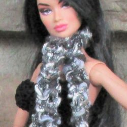 Wrap: Scarf Knit Texture - Silver Fox