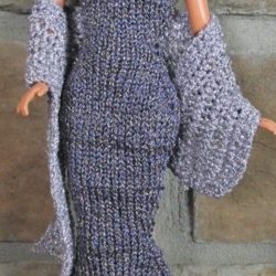 Wrap: Shawl Knit Open Weave - Lavender Ice Metallic