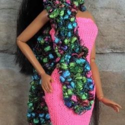 Wrap: Shawl Knit Ribbon Texture - Rich Jewel Tones