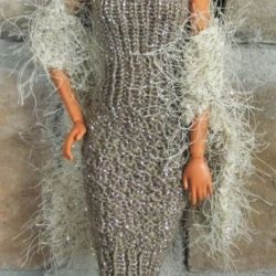 Wrap: Shawl Knit Eyelash - Sophisticated Beige