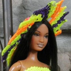 Hat: Sunhat Spiral - Neon Sunrise