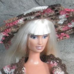 Hat: Sunhat Spiral - Pink-Brown Multi