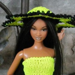 Hat: Sunhat Starflower - Neon Yellow & Black