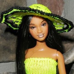 Hat: Sunhat Web - Neon Yellow & Black
