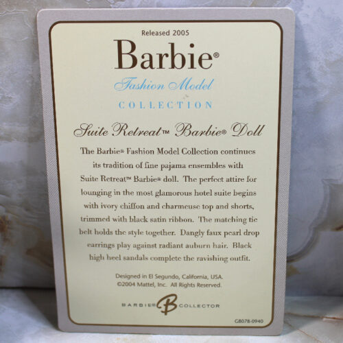 Silkstone: Barbie Fashion Model Collection "Suite Retreat" /2005 G8078 - (Nude, Boxed) - Image 14