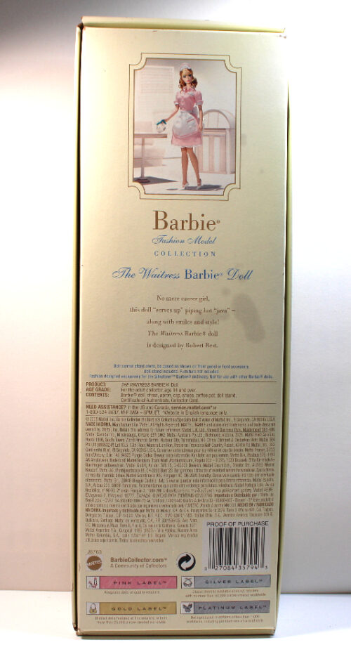 Silkstone: Barbie Fashion Model Collection "The Waitress" /2005 J8763 - (Dressed, Boxed) - Image 18