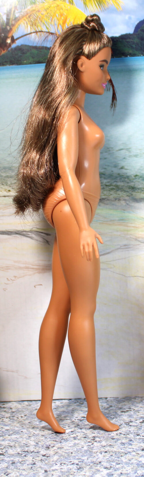 Barbie: Ash Brown Hair - (Dressed, Rebodied Cuvy Fashionista) - Image 8