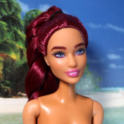 Barbie: "Extra" Long Magenta Hair - (Nude, Diversity Articulated High-Heel)