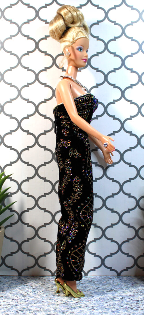 Barbie: Holiday Barbie TNT Blonde Updo /1998 20200 - (Redressed /1995 12999 Midnight Gala) - Image 5