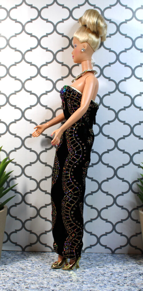 Barbie: Holiday Barbie TNT Blonde Updo /1998 20200 - (Redressed /1995 12999 Midnight Gala) - Image 6
