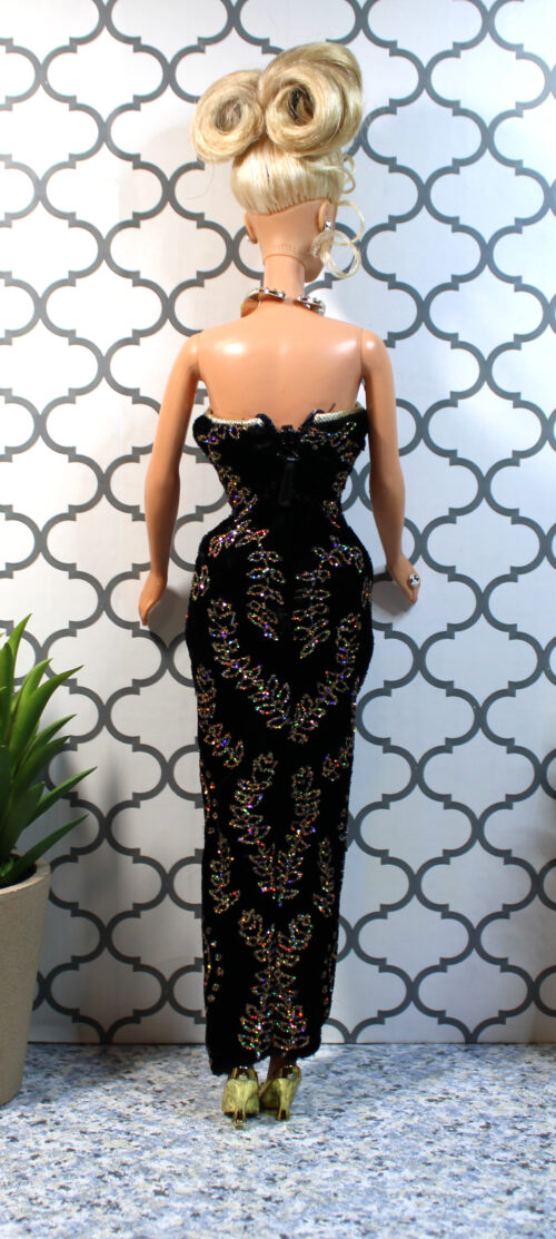 Barbie: Holiday Barbie TNT Blonde Updo /1998 20200 - (Redressed /1995 12999 Midnight Gala) - Image 7