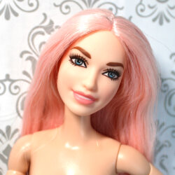 Barbie: Diversity Fashionistas Pink Hair Leopard Dress /2018 #109 - (Rebodied Made-to-Move)