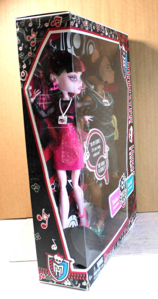Monster High: G1 2-Doll Set "Music Festival" Draculaura & Clawd Wolf /2013 BBR83 - (NRFB) - Image 6
