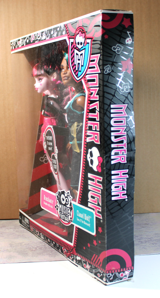 Monster High: G1 2-Doll Set "Music Festival" Draculaura & Clawd Wolf /2013 BBR83 - (NRFB) - Image 7