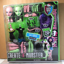 Monster High: G1 2-Doll Create-a-Monster Kit "Cat & Witch" /2011 Asst Y6608/X3724 - (NRFB)