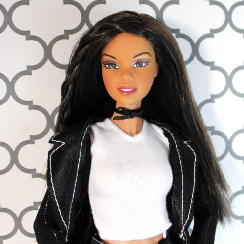 Hybrid: Mattel Nikki Fashion Fever "Barbie and Tanner" /2006 J9560 - (Dressed, Rebodied Mizi/Meteor Clone)