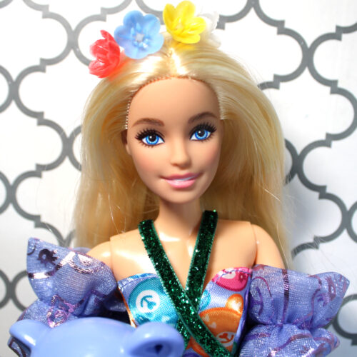Hybrid: Mattel Millie Blonde "Extra Teddy Princess" - (Dressed, Rebodied Spinmaster Liv)